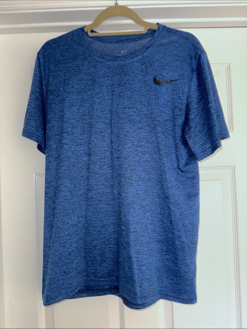 Nike Blue Heather Short Sleeve Dri-FIT Tee